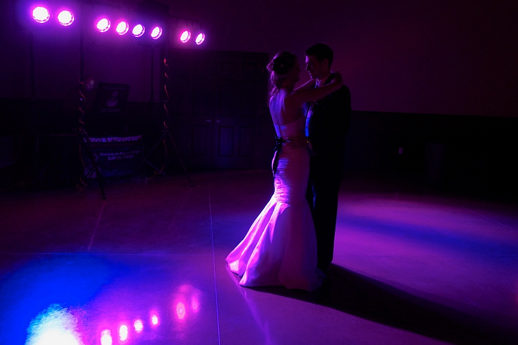 First dance at the wedding reception.