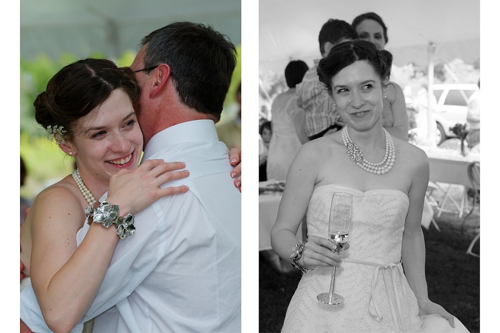 Dances and celebration documented during the reception at the Gazebo on the Green.